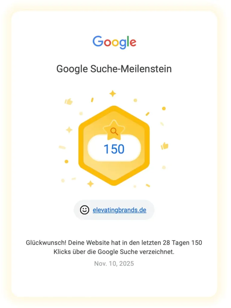 Erster SEO-Meilenstein dank Pin Dich Reich-Kurs von Annika Rojas Gonzalez